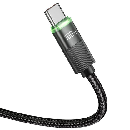 USB-C Data- och Laddningskabel - USB-C Tech-Protect UB20T Ultraboost, 100W, 1.8m, Svart