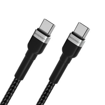 USB-C Data- och Laddningskabel - USB-C WZK WNBCC2, 65W, 2m, Svart
