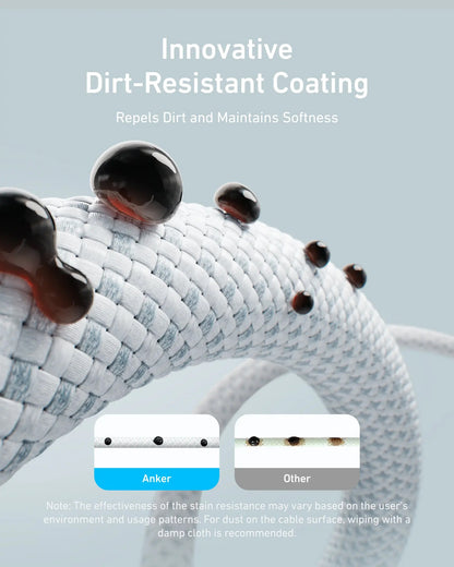 USB-C Data- och Laddningskabel - USB-C Anker Zolo, 240W, 1m, Svart A8060H11
