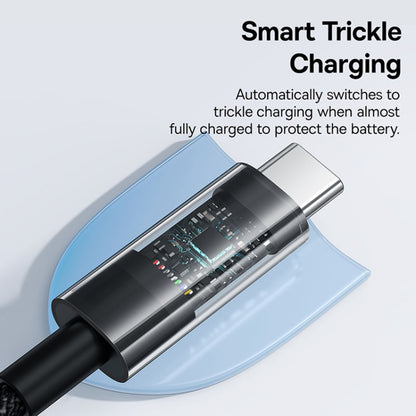 USB-A till USB-C Baseus Gem data- och laddningskabel, 100W, 1m, Svart P10373002111-00