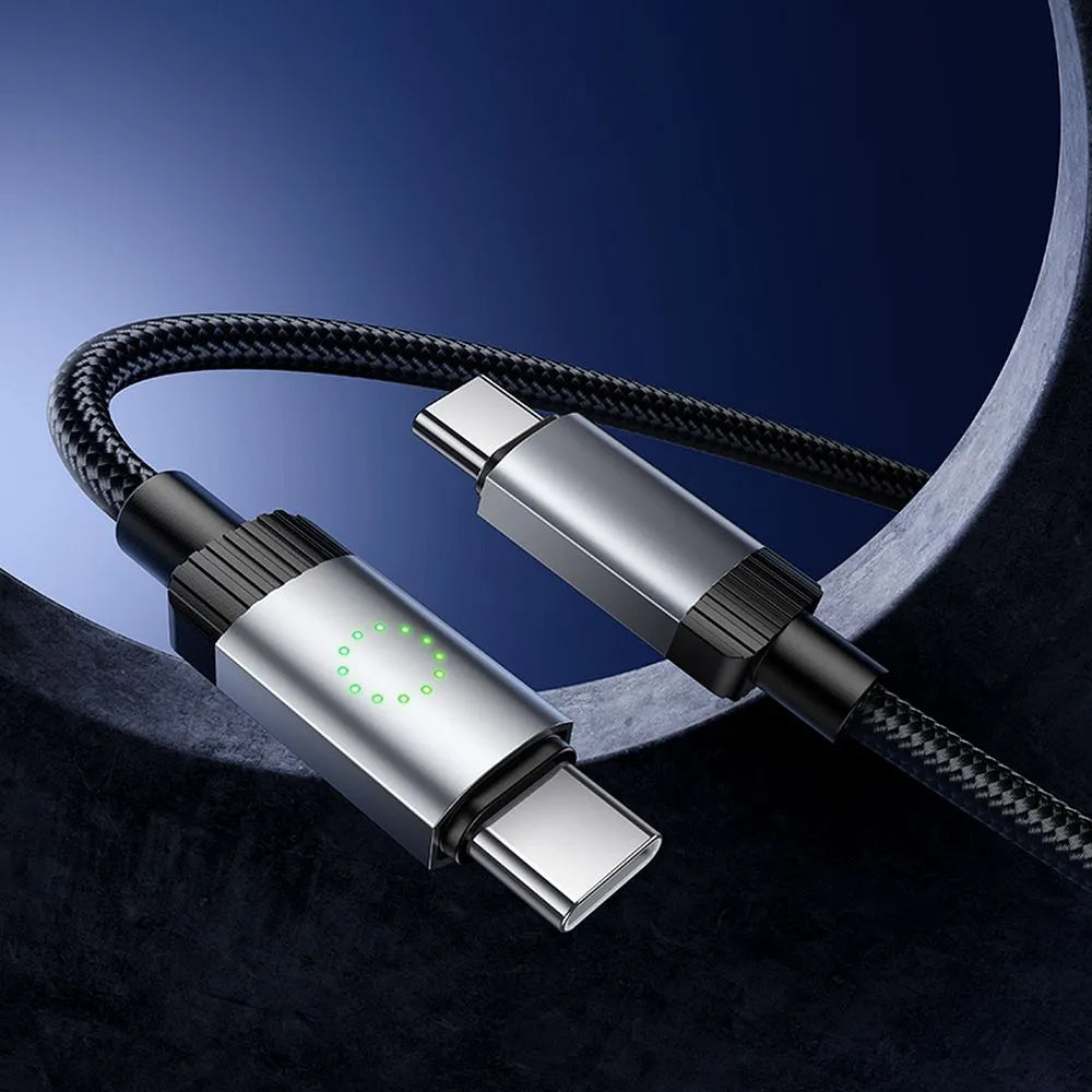USB-C Data- och Laddningskabel - USB-C HOCO X117, 60W, 1m, Svart