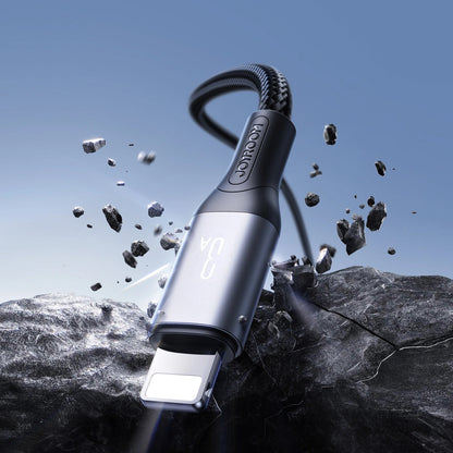 USB-A - Lightning Joyroom S-A28 Flash data- och laddningskabel, 18W, 2m, Svart