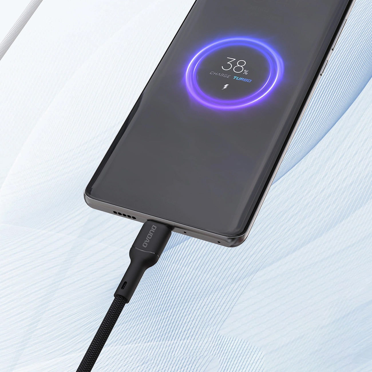 Data- och laddningskabel USB-A - USB-C Dudao L9T, 100W, 1m, Svart