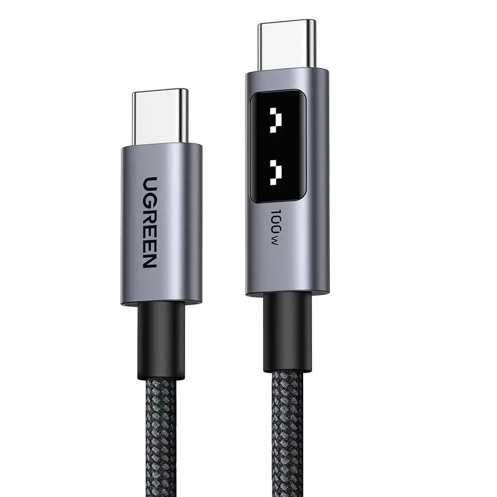 USB-C till USB-C data- och laddningskabel UGREEN L509, 100W, 0.5m, Grå