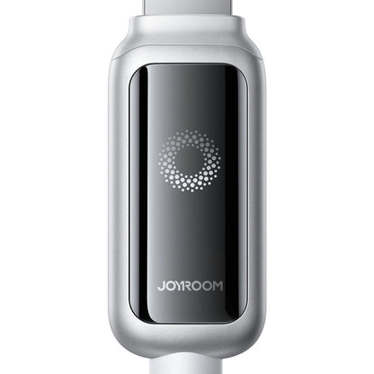 USB-C till USB-C data- och laddningskabel Joyroom S-A55 StarFlight Display, 100W, 1.2m, Vit