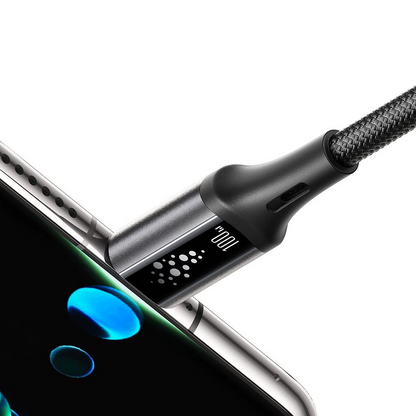 USB-C till USB-C data- och laddningskabel Joyroom S-A60 StarTalk, 100W, 1.2m, Svart
