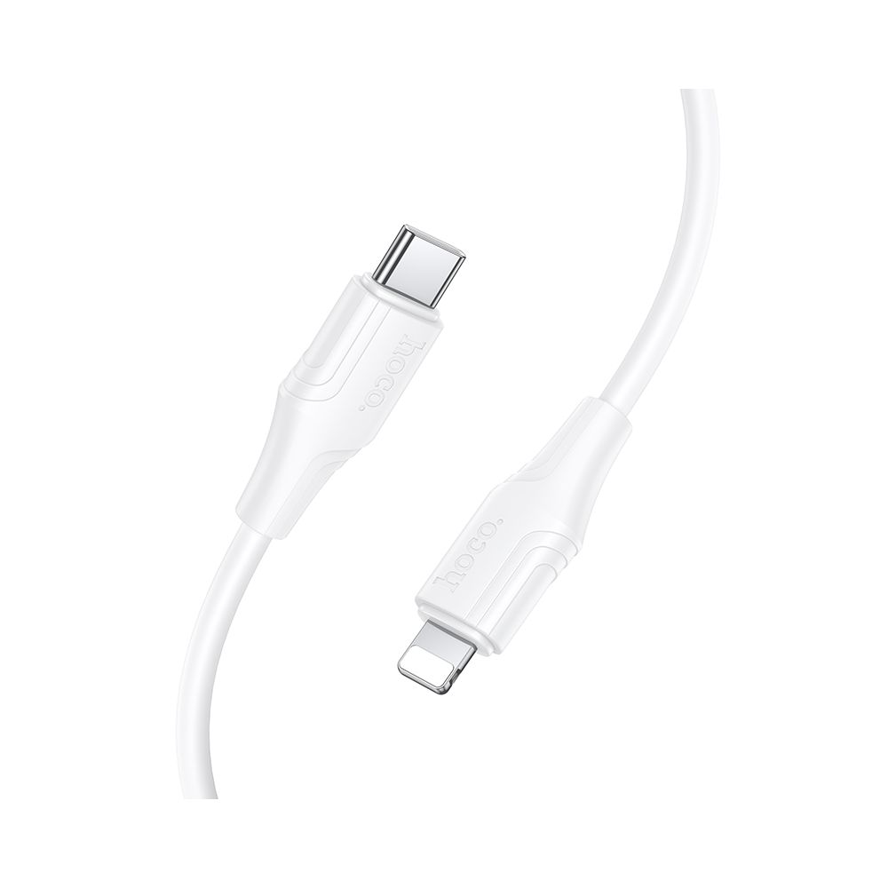 Data- och laddningskabel USB-C - Lightning HOCO X124, 27W, 1m, Vit