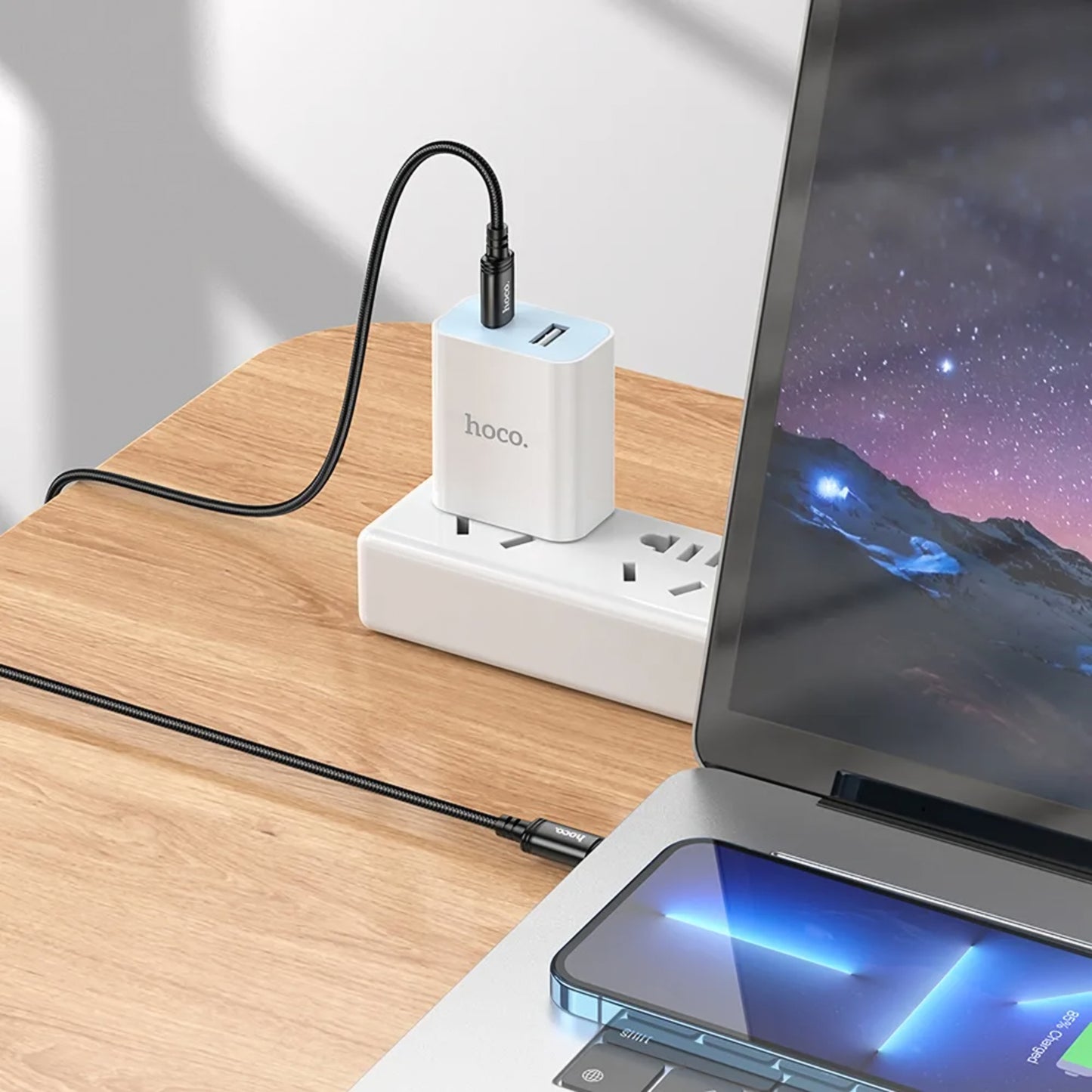 USB-C till USB-C Data- och Laddningskabel HOCO X91, 60W, 3m, Svart