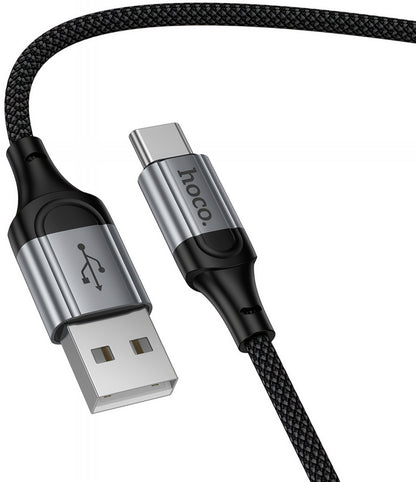 USB-A till USB-C Data- och Laddningskabel HOCO X121, 18W, 1.5m, Svart