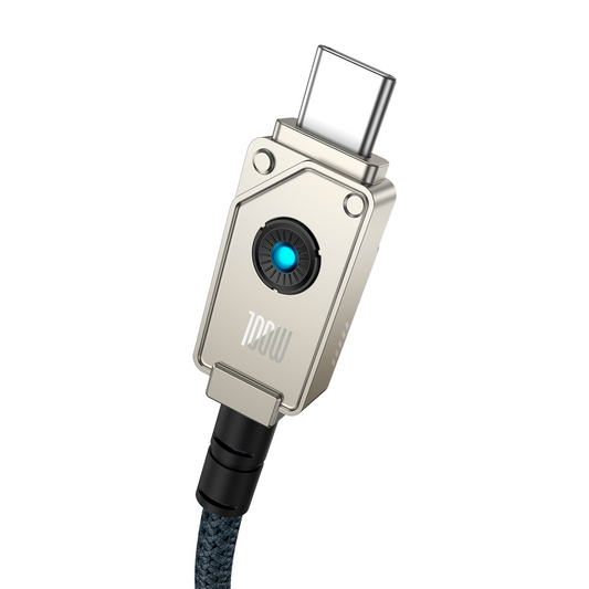 USB-C - USB-C Baseus Unbreakable data- och laddningskabel, 100W, 2m, Vit P10355800221-01