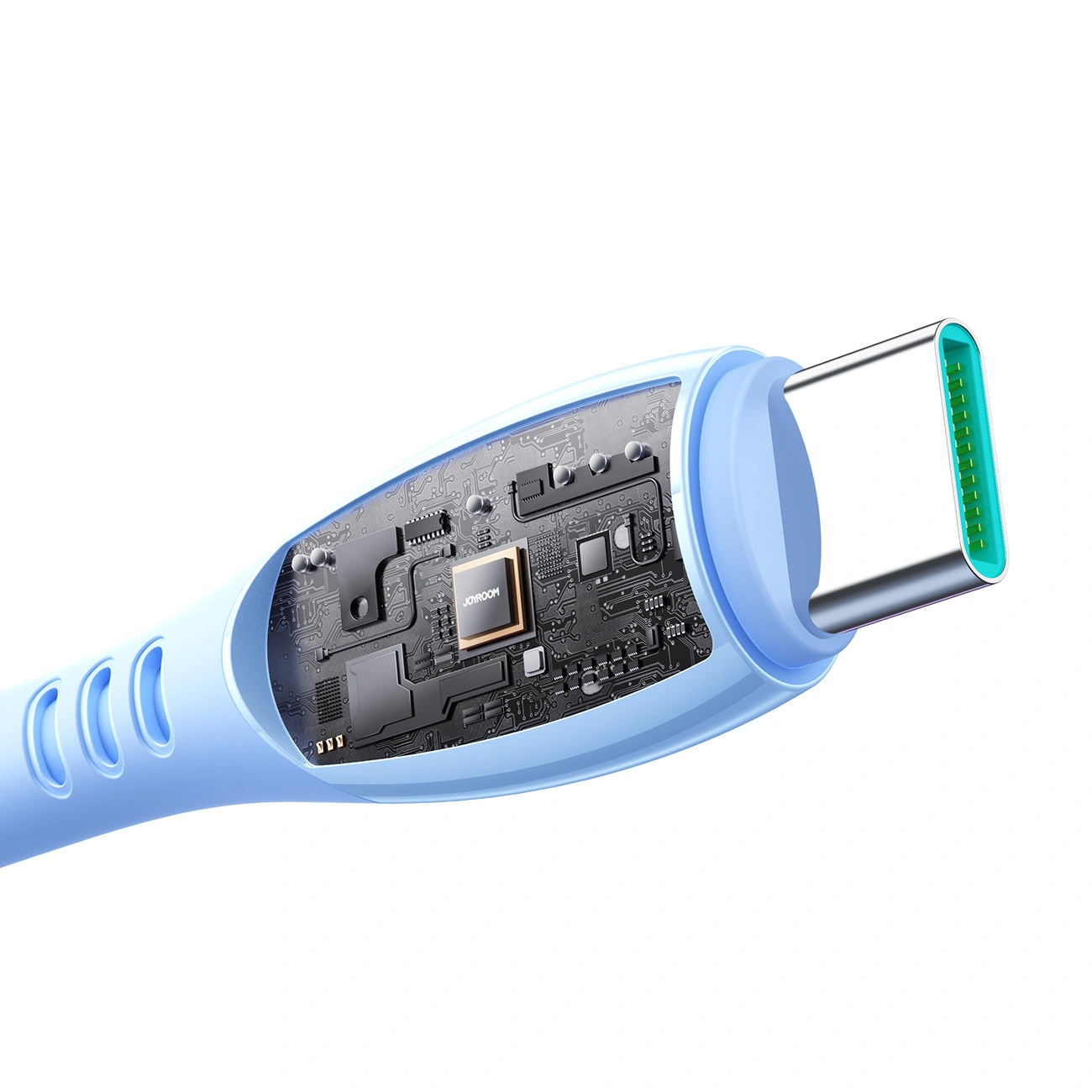 USB-C till USB-C data- och laddningskabel Joyroom S-A59 Vibrant, 60W, 1.2m, Blå