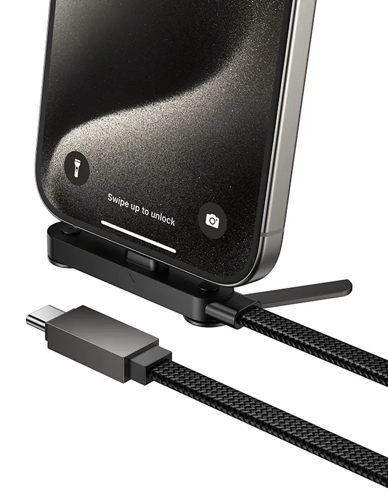 USB-C Data- och laddningskabel - USB-C HOCO U150 Exquisite, 60W, 1,2m, Svart