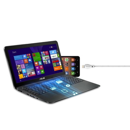USB-A till Lightning data- och laddningskabel Dudao L4L, 18W, 1m, vit