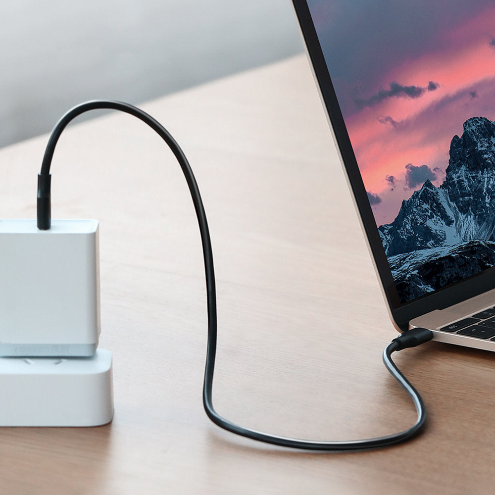 USB-C till USB-C data- och laddningskabel UGREEN US286, 60W, 1m, Svart
