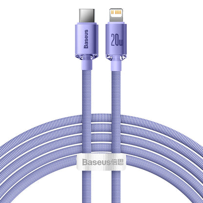 USB-C till Lightning-kabel Baseus Crystal Shine Series, 20W, 2m, Lila CAJY000305