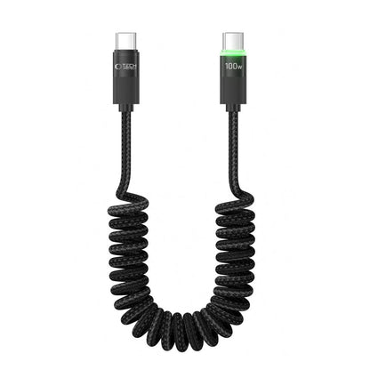 USB-C Data- och Laddningskabel - USB-C Tech-Protect UB20T Ultraboost, 100W, 1.8m, Svart