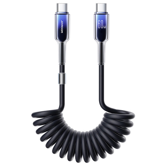 USB-C Data and Charging Cable - USB-C Joyroom S-A43 Crystal, 60W, 1.5m, Black