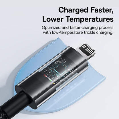 USB-C till Lightning Data- och Laddningskabel Baseus Gem, 20W, 2m, Svart P10373001111-01