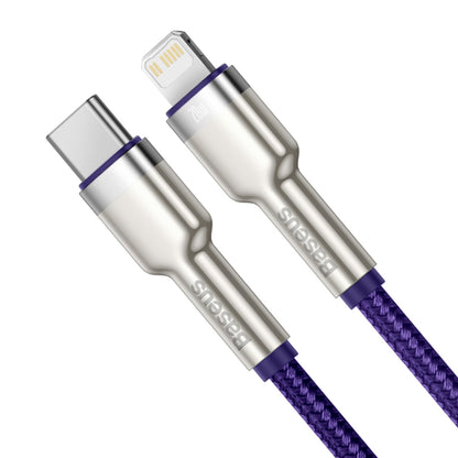 USB-C - Lightning Data- och Laddningskabel Baseus Cafule Metal Series, 20W, 1m, Lila CATLJK-A05