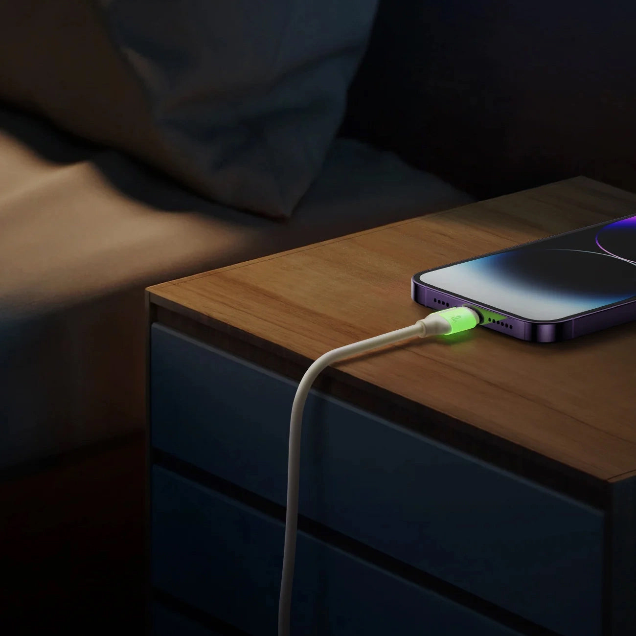 Data- och laddningskabel USB-C till Lightning Joyroom S-A53, 30W, 2m, Beige