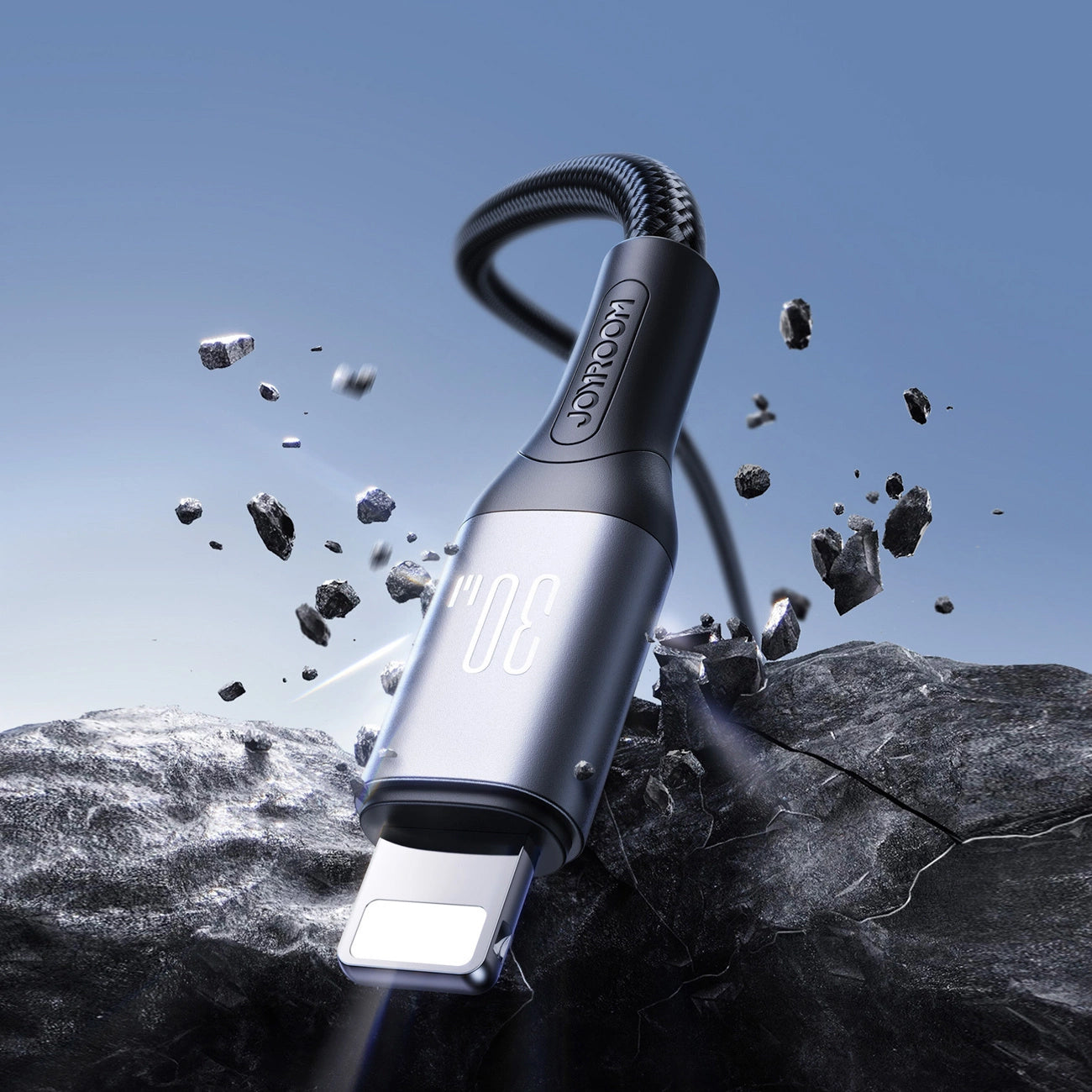USB-C till Lightning-laddnings- och datakabel Joyroom S-A28 Flash, 30W, 2m, Svart