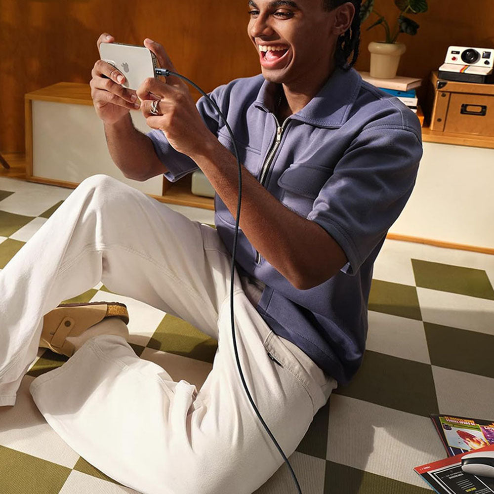 USB-C till USB-C data- och laddningskabel UGREEN L509, 100W, 0.5m, Grå
