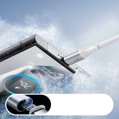 Data- och laddningskabel USB-A till USB-C Joyroom S-A28 Flash, 18W, 1m, Vit