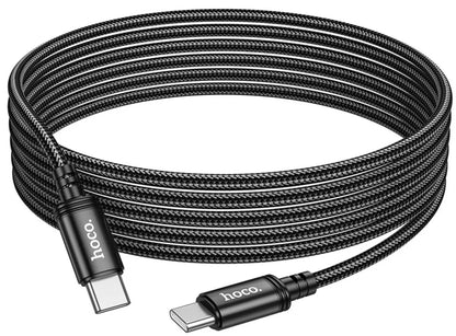USB-C till USB-C Data- och Laddningskabel HOCO X91, 60W, 3m, Svart