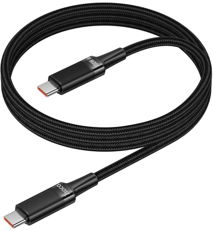 USB-C Data- och laddningskabel - USB-C HOCO U153 Extreme, 100W, 1,2m, Svart