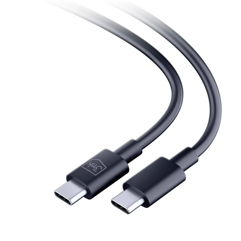 USB-C Data- och Laddningskabel - USB-C 3MK Hyper, 100W, 1.2m, Svart