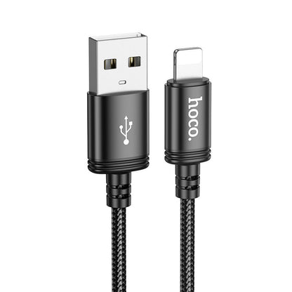 USB-A to Lightning Data and Charging Cable HOCO X89, 18W, 2m, Black
