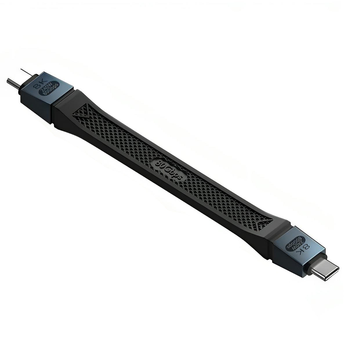 USB-C Data- och Laddningskabel - USB-C OEM 8K Video, 240W, 0.13m, Svart