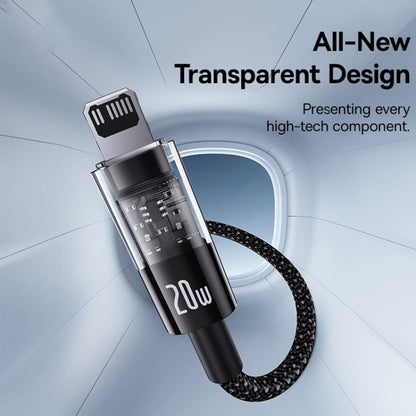 USB-C till Lightning Data- och Laddningskabel Baseus Gem, 20W, 2m, Svart P10373001111-01