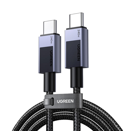 USB-C till USB-C data- och laddningskabel UGREEN L513, 240W, 2m, Svart