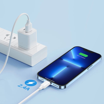 Data- och laddningskabel USB-A till Lightning Joyroom S-A9, 18W, 1m, Vit