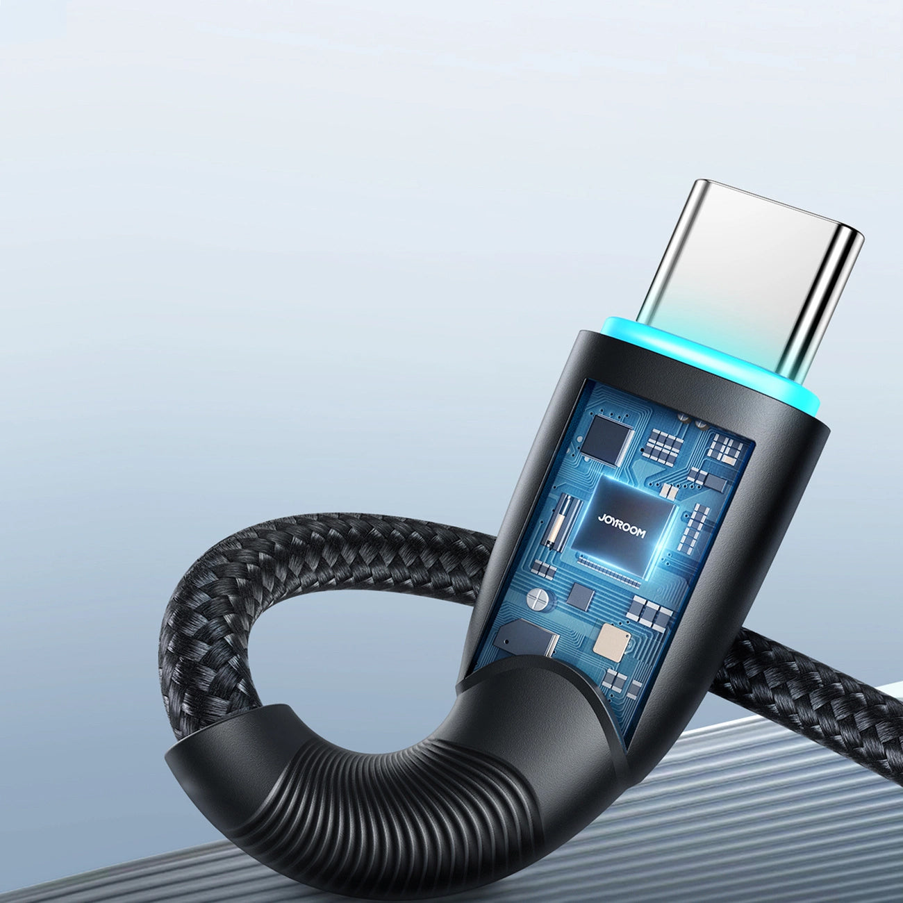 USB-A till USB-C data- och laddningskabel Joyroom S-A32, 100W, 1m, Svart