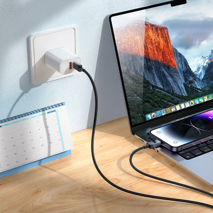 USB-C till Lightning Data- och Laddningskabel HOCO X118 Display, 27W, 1m, Svart