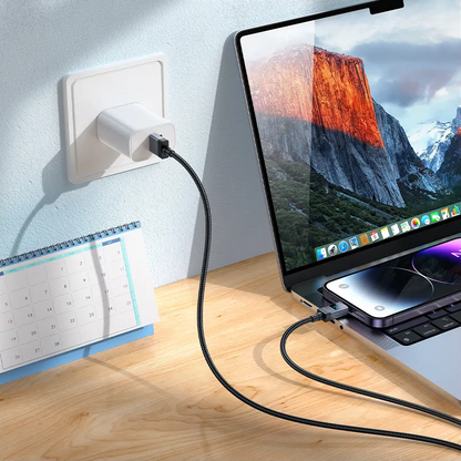Data- och laddningskabel USB-A - Lightning HOCO X118 Display, 12W, 1m, Svart