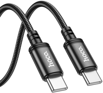 USB-C till USB-C Data- och Laddningskabel HOCO X91, 60W, 3m, Svart