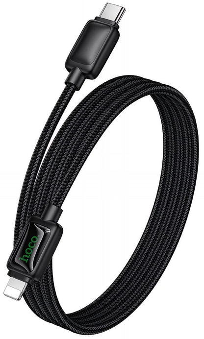 USB-C to Lightning Data and Charging Cable HOCO U146, 30W, 1.2m, Black