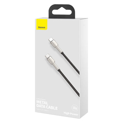 USB-C till USB-C Data- och Laddningskabel Baseus Cafule, 100W, 2m, Svart CATJK-D01