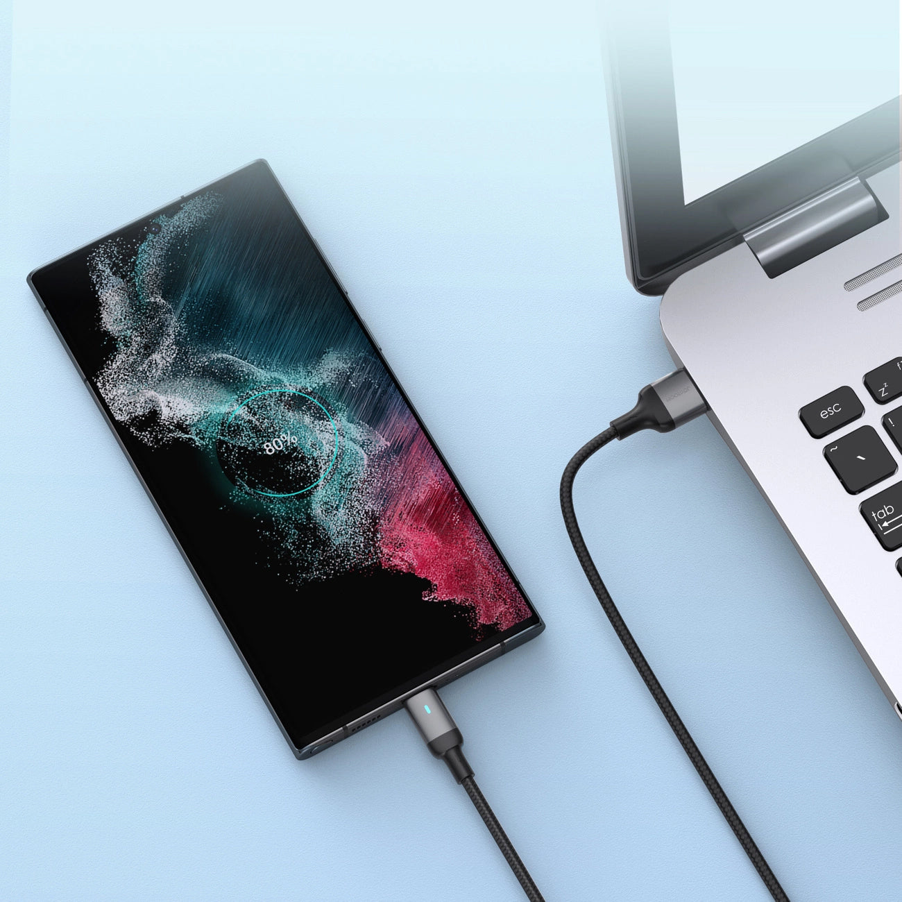 USB-A till USB-C data- och laddningskabel Joyroom A10, 18W, 1.2m, Svart