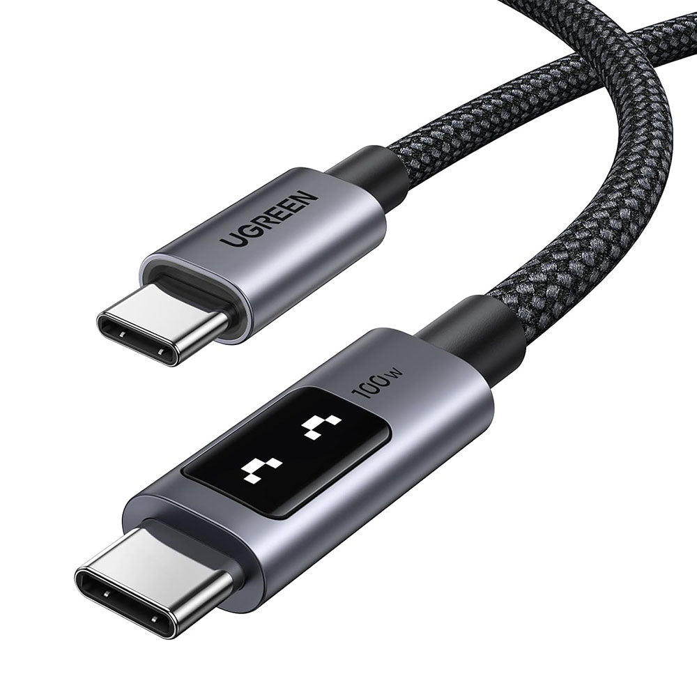 USB-C till USB-C data- och laddningskabel UGREEN L509, 100W, 1m, Grå
