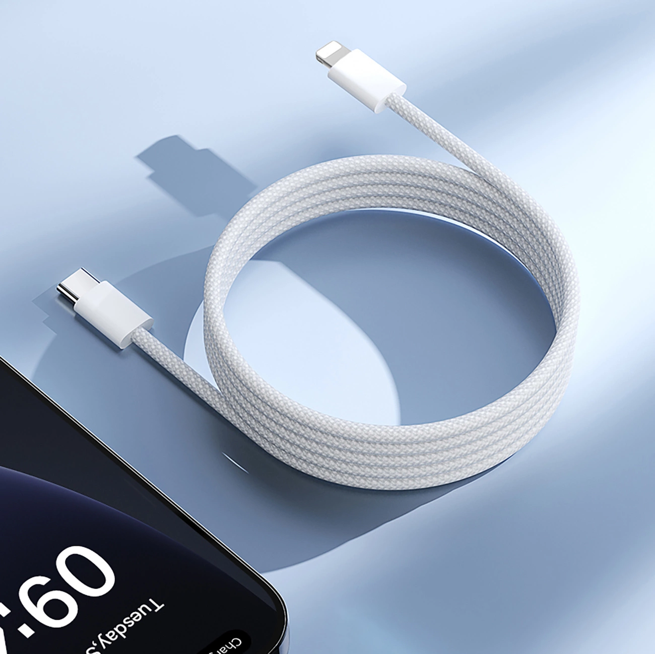 USB-C till Lightning Data- och Laddningskabel Joyroom S-A45, 30W, 1m, Vit