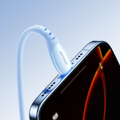 USB-C till USB-C data- och laddningskabel Joyroom S-A59 Vibrant, 60W, 1.2m, Blå