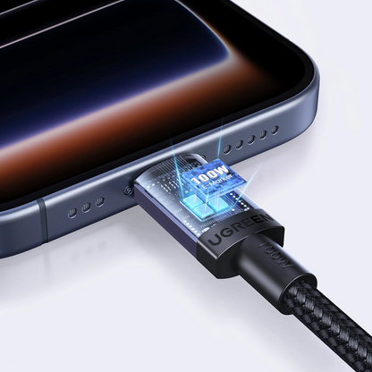 USB-C Data- och laddningskabel - USB-C UGREEN, 100W, 1m, Svart