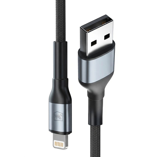 USB-A to Lightning Data and Charging Cable 3MK Hyper N, 12W, 1m, Black