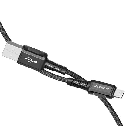 Data- och laddningskabel USB-A - Lightning Acefast C1-02, 18W, 1,2m, Svart