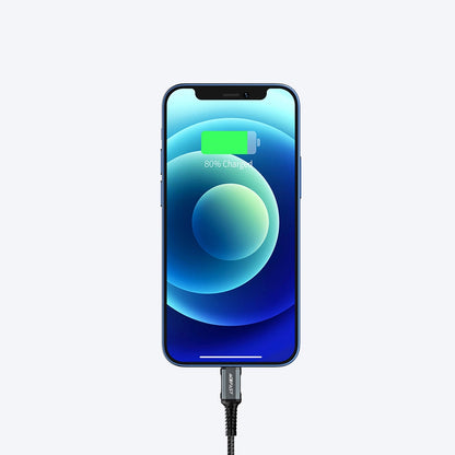 Data- och laddningskabel USB-A - Lightning Acefast C1-02, 18W, 1,2m, Svart