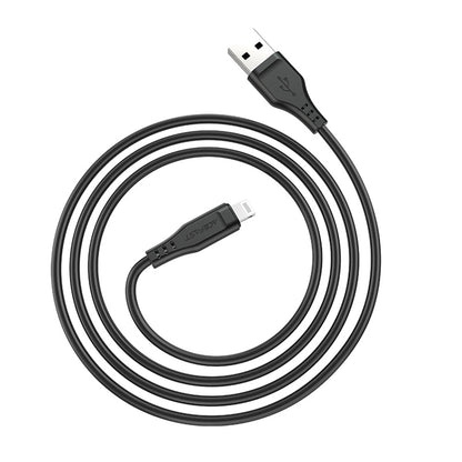 Data- och laddningskabel USB-A - Lightning Acefast C3-02, 18W, 1.2m, Vit